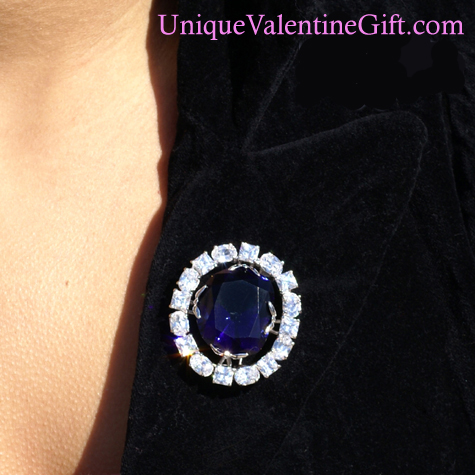 Purchase your Hope Diamond Pin online at uniquevalentinegift.com - Have a Special Valentine's Day