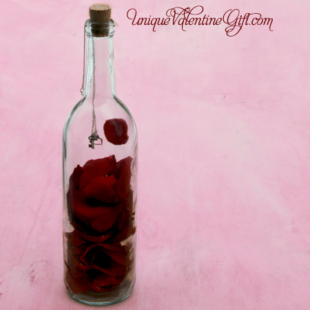 Purchase your Key to My Heart Message In A Bottle online at uniquevalentinegift.com - Have a Special Valentine's Day