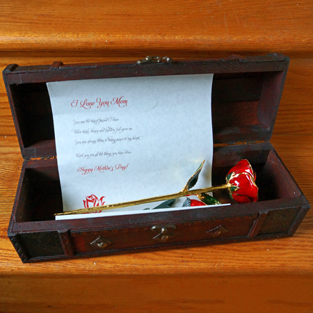 24k Gold Rose Mothers Day Chest 24k Gold Rose Mothers Day Chest