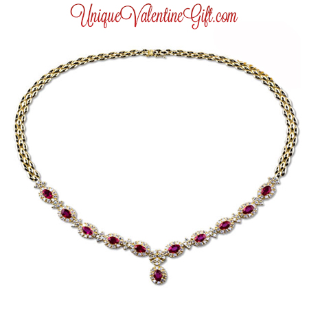 Diamond and Ruby Necklace Diamond and Ruby Necklace
