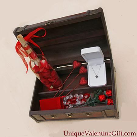 The Duke of Orleans Treasure Chest with Silk Rose Petals