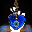 Hanging Glass Eye Heart