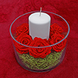 Immortal Scarlet Rose Centerpiece