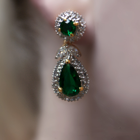 Jackie Kennedy Emerald Earrings